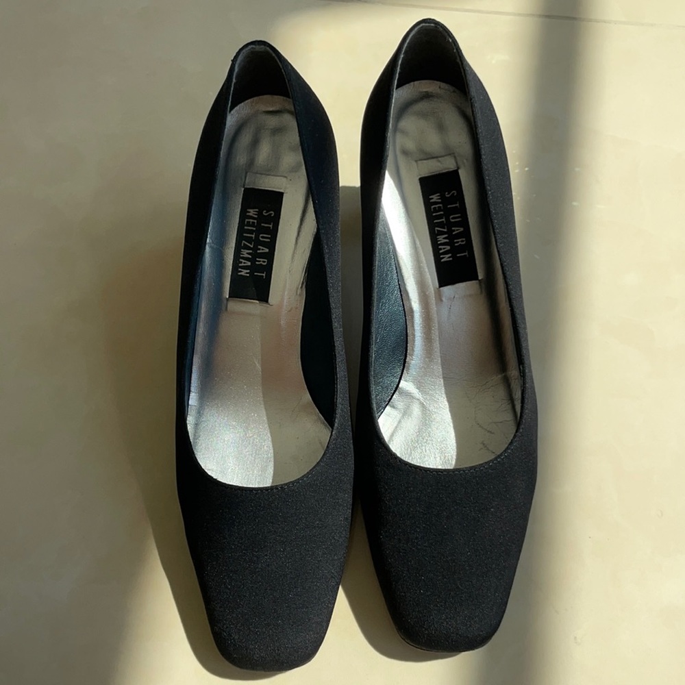 Vintage Stuart Weitzman Women’s Black Evening Shoe-Sise 9